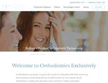 Tablet Screenshot of ortho-x.com.au